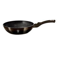 BerlingerHaus keptuvė Wok Metallic Line Shiny Black Edition, 28 cm kaina ir informacija | Keptuvės | pigu.lt