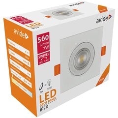 Потолочный LED светильник Avide 7Вт 4000K, 90x90 мм, квадратный цена и информация | Монтируемые светильники, светодиодные панели | pigu.lt