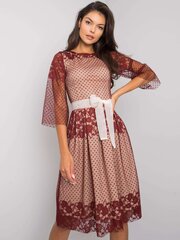 Платье женское Timberly 292036418, коричневое цена и информация | Платья | pigu.lt