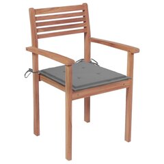 Sudedamos sodo kėdės su pagalvėlėmis, 6vnt. цена и информация | Садовые стулья, кресла, пуфы | pigu.lt