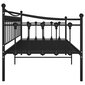 Sofos-lovos rėmas, 90x200cm, juodos spalvos kaina ir informacija | Lovos | pigu.lt