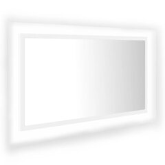 Veidrodis vidaXL LED 80, baltas kaina ir informacija | Vonios veidrodžiai | pigu.lt