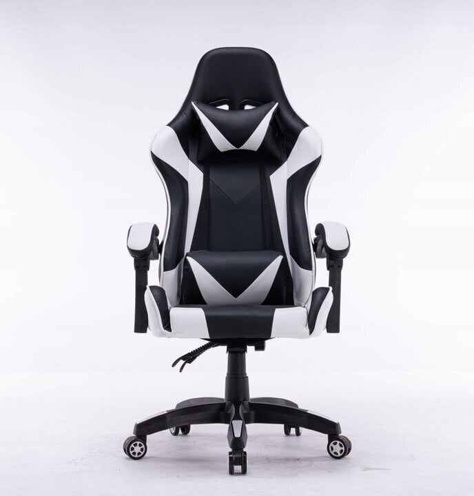 Žaidimų kėdė Remus, juoda/balta kaina ir informacija | Biuro kėdės | pigu.lt