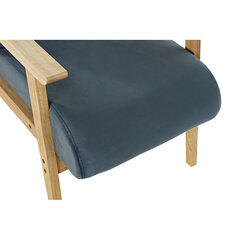 Fotelis DKD Home Decor, 62x65x76 cm, mėlynas kaina ir informacija | Svetainės foteliai | pigu.lt