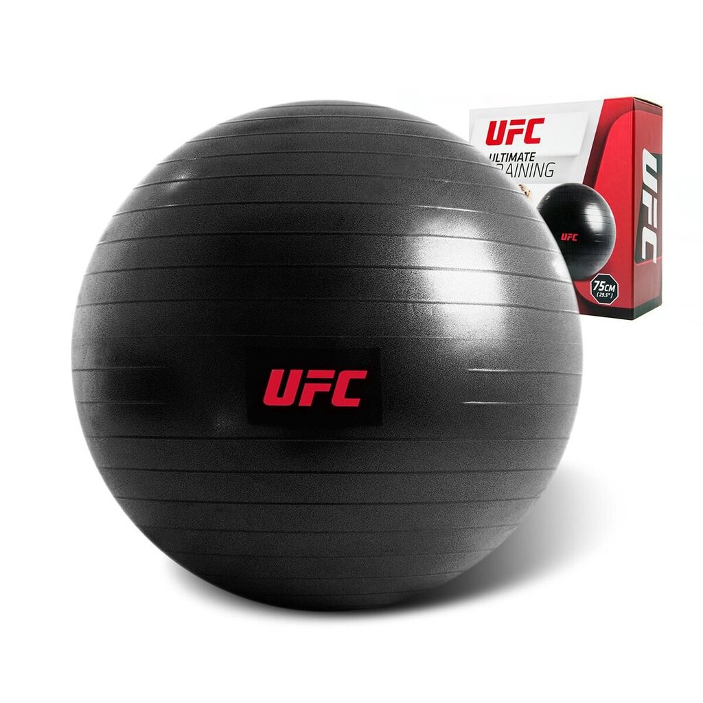 Gimnastikos kamuolys UFC, 75 cm цена и информация | Gimnastikos kamuoliai | pigu.lt