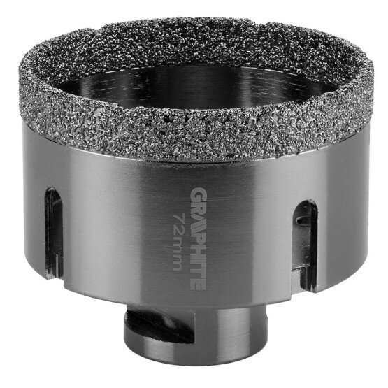 Graphite OTWORNICA DIAMENTOWA 72 MM X M14 55H316 GRAPHITE kaina ir informacija | Mechaniniai įrankiai | pigu.lt