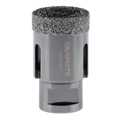 Graphite OTWORNICA DIAMENTOWA 35 MM X M14 55H310 GRAPHITE kaina ir informacija | Mechaniniai įrankiai | pigu.lt