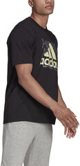 Футболка Adidas M Ovrspry T Black GS6318/M цена и информация | Футболка мужская | pigu.lt