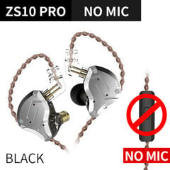 Наушники KZ ZS10 Pro цена и информация | Теплая повязка на уши, черная | pigu.lt