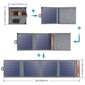 Choetech Foldable Travel Solar Solar Solar Charger 14W with USB 5V / 2.4A Solar Panel Gray (SC004) kaina ir informacija | Atsarginiai maitinimo šaltiniai (power bank) | pigu.lt