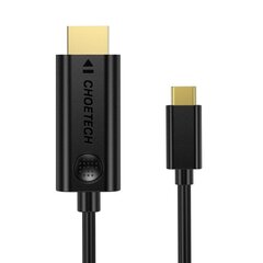 Choetech cable USB Type C - HDMI 4K 30Hz 3m black cable (XCH-0030) цена и информация | Кабели для телефонов | pigu.lt