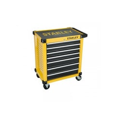 Stanley Tools STA174306 174306 27-дюймовый роликовый шкаф с 7 ящиками - желтый цена и информация | Механические инструменты | pigu.lt