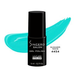 Gelinis nagų lakas Sincero Salon Summer Wave 4454, 6 ml kaina ir informacija | Nagų lakai, stiprintojai | pigu.lt