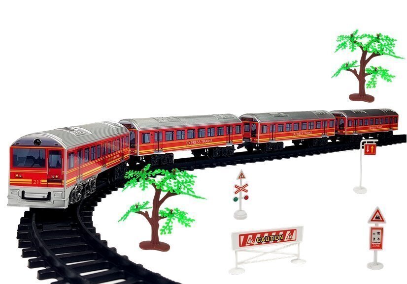 Elektrinis traukinys su bėgiais "City Train", 33 d. kaina ir informacija | Žaislai berniukams | pigu.lt