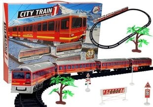 Elektrinis traukinys su bėgiais "City Train", 33 d. цена и информация | Игрушки для мальчиков | pigu.lt