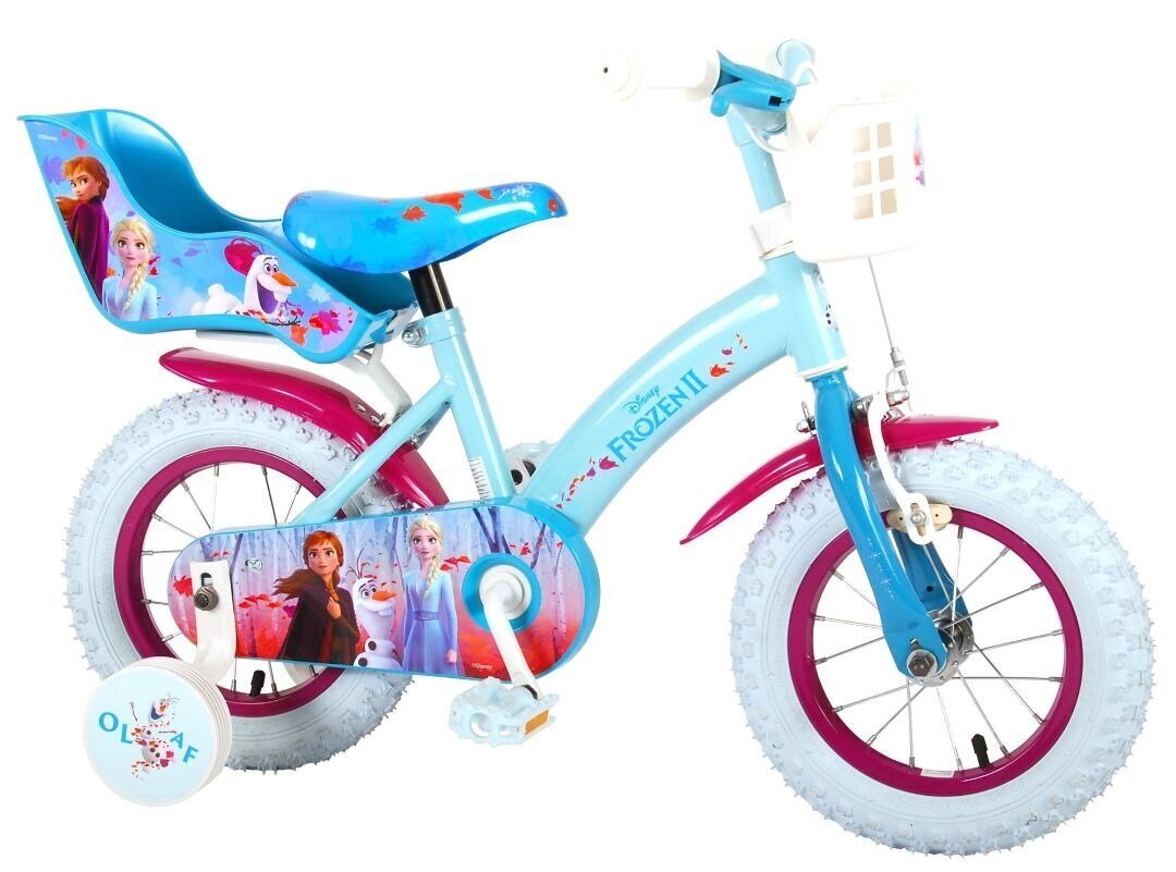 Mergaičių dviratis Disney Princess, 12" kaina ir informacija | Dviračiai | pigu.lt