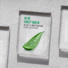 Drėkinanti lakštinė veido kaukė su alaviju Eunyul Aloe Sheet Mask, 22ml kaina ir informacija | Veido kaukės, paakių kaukės | pigu.lt