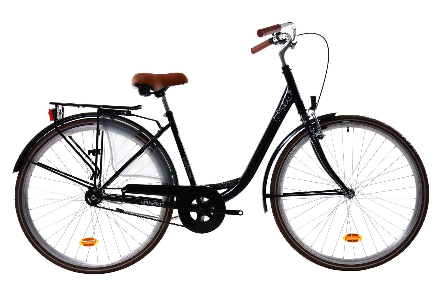 Miesto dviratis N1 Cruiser 1.0 28", juodas kaina ir informacija | Dviračiai | pigu.lt