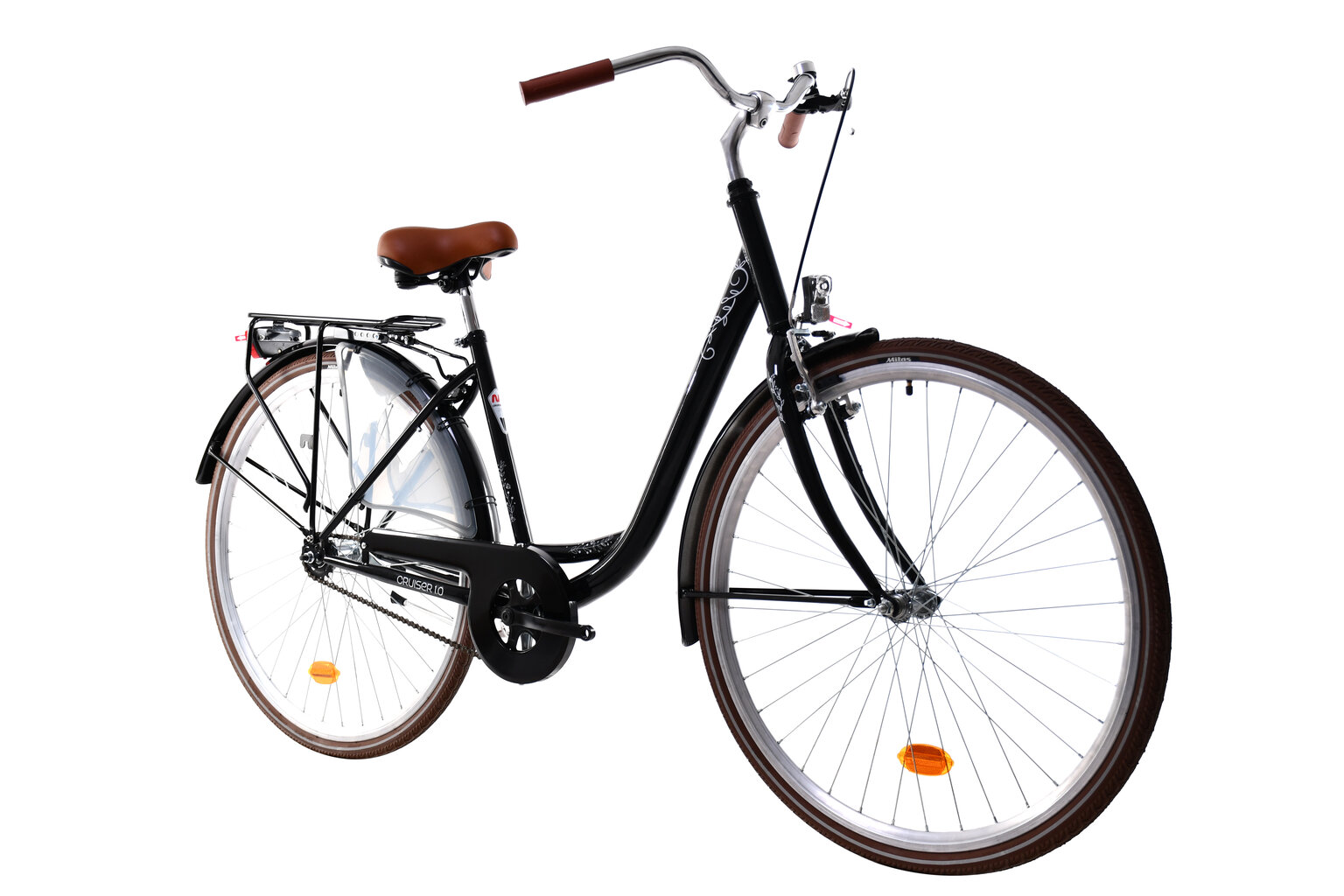 Miesto dviratis N1 Cruiser 1.0 28", juodas цена и информация | Dviračiai | pigu.lt