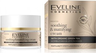 Успокаивающий крем для лица Eveline Cosmetics Organic Gold Soothing & Mattifying, 50 мл цена и информация | Кремы для лица | pigu.lt