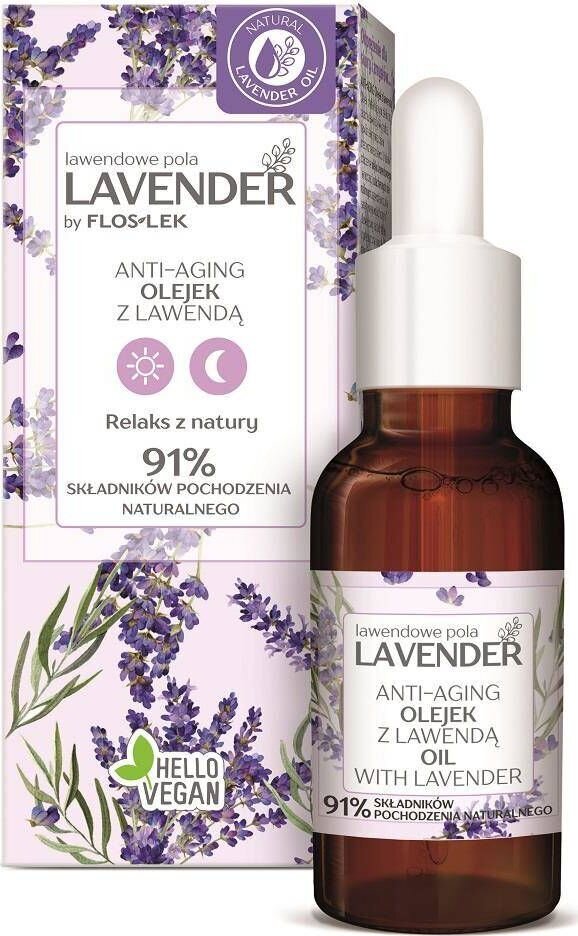 Veido aliejus su levandomis Floslek Lavender, 30 ml kaina ir informacija | Veido aliejai, serumai | pigu.lt