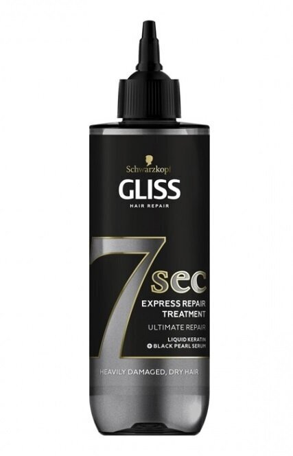 Atkuriamoji plaukų kaukė Schwarzkopf Gliss Ultimate Repair 7 sec 200 ml kaina ir informacija | Priemonės plaukų stiprinimui | pigu.lt