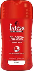 Dušo želė ir šampūnas Intesa Aloe Shower Shampoo Gel Pour Homme vyrams, 250 ml kaina ir informacija | Šampūnai | pigu.lt