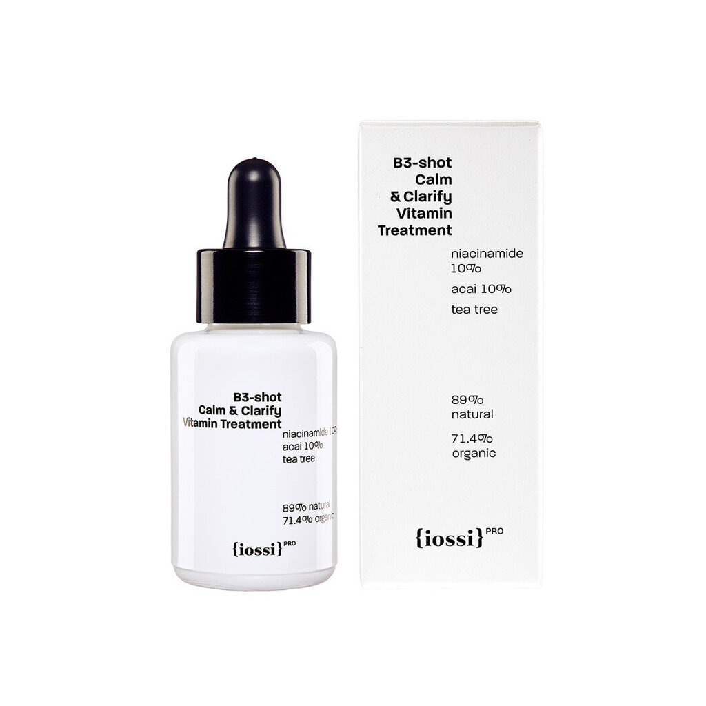 Koncentruotas serumas su niacinamidu Iossi B3-Shot Calm&Clarify Vitamin Treatment, 30ml цена и информация | Veido aliejai, serumai | pigu.lt