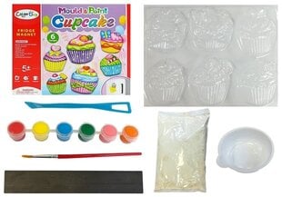 Kūrybinis magnetukų iš gipso gamybos rinkinys "Cupcake" kaina ir informacija | Lavinamieji žaislai | pigu.lt
