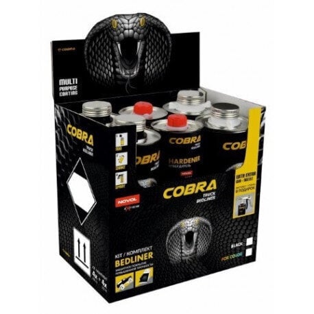 Apsauginė danga Cobra Bedliner, juoda, 600 ml+200ml kaina ir informacija | Autochemija | pigu.lt