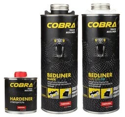 Apsauginė danga Cobra Bedliner, juoda, 600 ml+200ml kaina ir informacija | Autochemija | pigu.lt