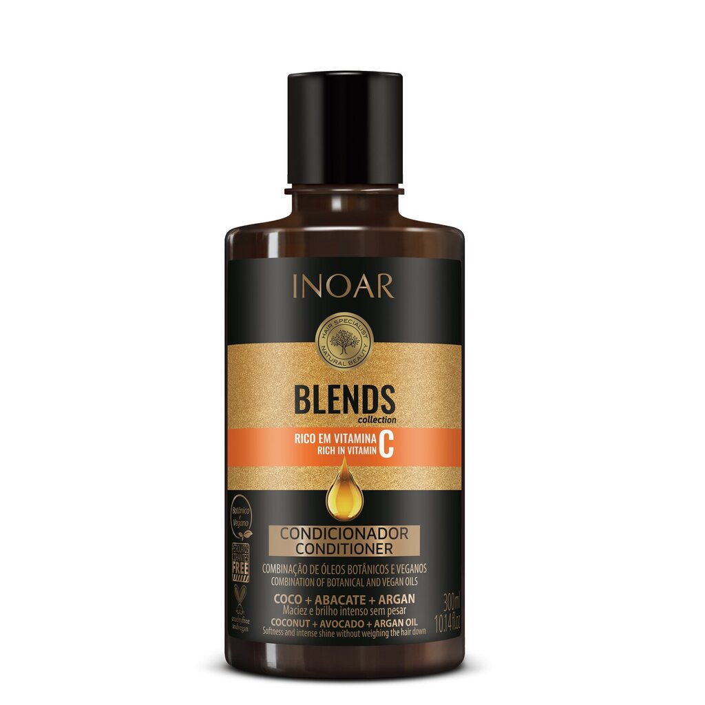 Plaukų kondicionierius su vitaminu C INOAR Blends Conditioner 300 ml kaina ir informacija | Balzamai, kondicionieriai | pigu.lt