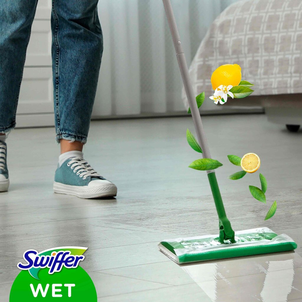 Swiffer Sweeper šlapios šluostės, papildymas 10vnt цена и информация | Valymo reikmenys ir priedai | pigu.lt