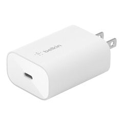 Сетевая зарядка Belkin Boost Charge USB-C PD 3.0 PPS 25W белая цена и информация | Зарядные устройства для телефонов | pigu.lt