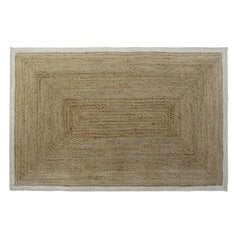 Kilimas DKD Home Decor Balta Džiutas Medvilnė Šviesiai rudas (160 x 230 x 1 cm) kaina ir informacija | Kilimai | pigu.lt