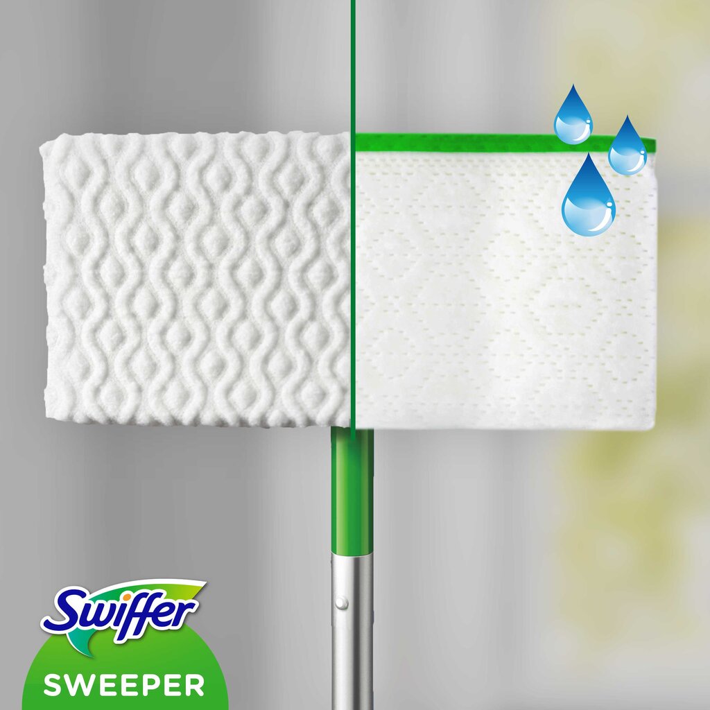 Swiffer Sweeper Starter Kit XXL: šluota, sausos servetėlės 8vnt ir šlapios servetėlės 3vnt цена и информация | Valymo reikmenys ir priedai | pigu.lt