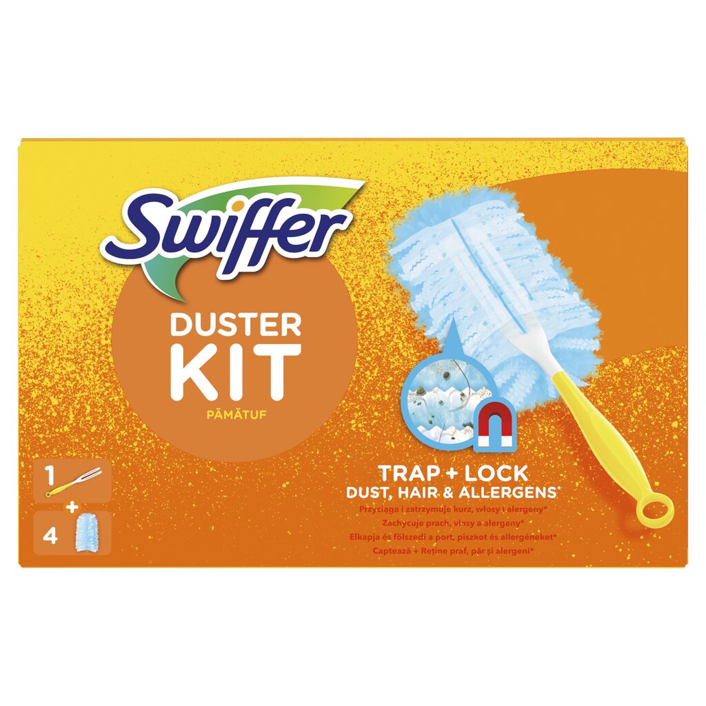 Swiffer Duster Starert Kit mini rankena + 4vnt papildymas цена и информация | Valymo reikmenys ir priedai | pigu.lt