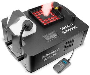 Дымовая машина BeamZ S2000 Smoke Machine со светодиодами 3в1 цена и информация | Праздничные декорации | pigu.lt