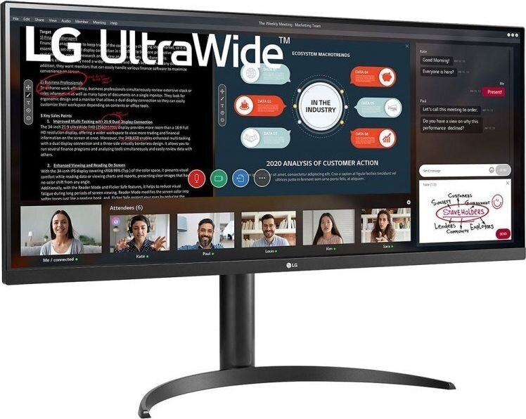 LG 34WP550-B, 34" kaina ir informacija | Monitoriai | pigu.lt