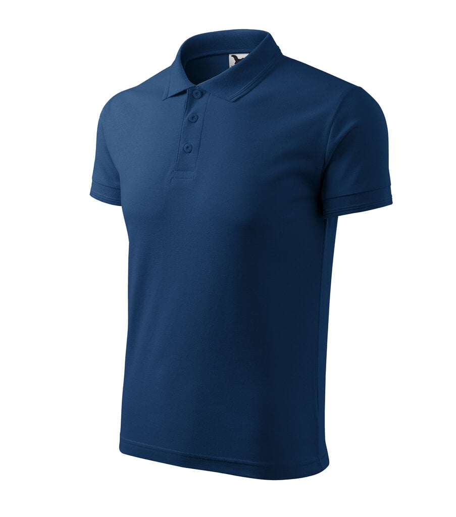 Polo marškinėliai vyrams Malfini Pique, mėlyni kaina ir informacija | Vyriški marškinėliai | pigu.lt