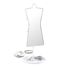 Balvi настольное зеркало и держатель для макияжа Sissi, белый цена и информация | Косметички, косметические зеркала | pigu.lt