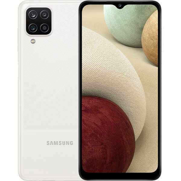 Telefonas Samsung Galaxy A12, 64 GB, Dual SIM, White kaina | pigu.lt