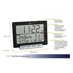 Беспроводной термометр-гигрометр с беспроводной станцией TFA TRINITY цена и информация | Метеорологические станции, термометры | pigu.lt