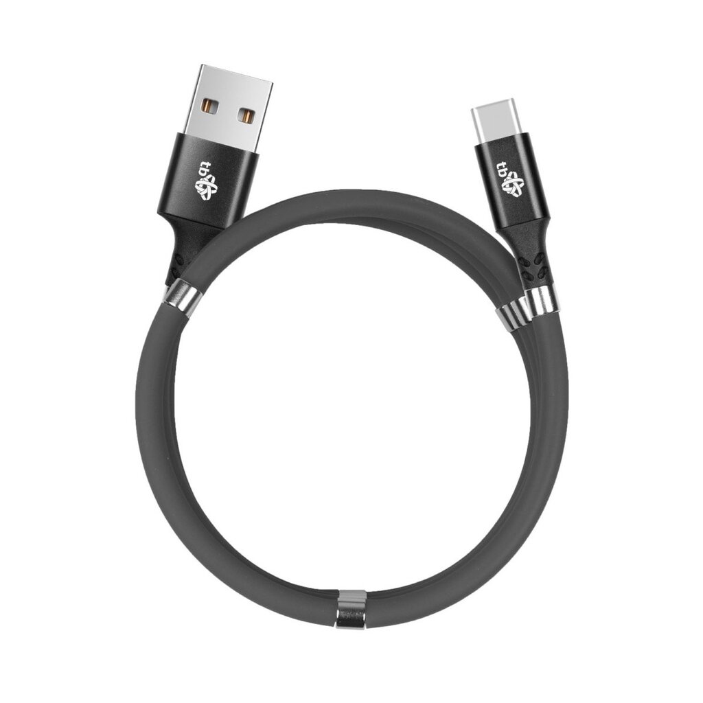 TB USB C laidas - USB magnetinis, pilkas kaina ir informacija | Kabeliai ir laidai | pigu.lt