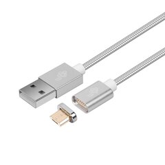 TB Magnetinis kabelis Micro USB sidabrinis 1 m kaina ir informacija | Kabeliai ir laidai | pigu.lt