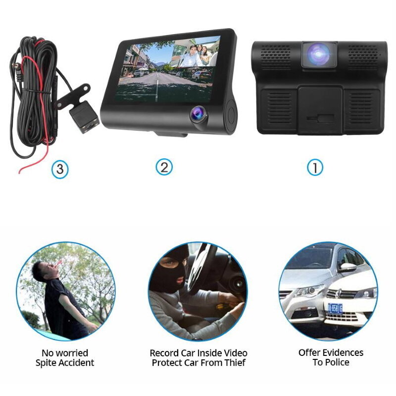 Riff Full HD Car Video Recorder (RF-VR-FULLHD-DVR-4) kaina ir informacija | Vaizdo registratoriai | pigu.lt