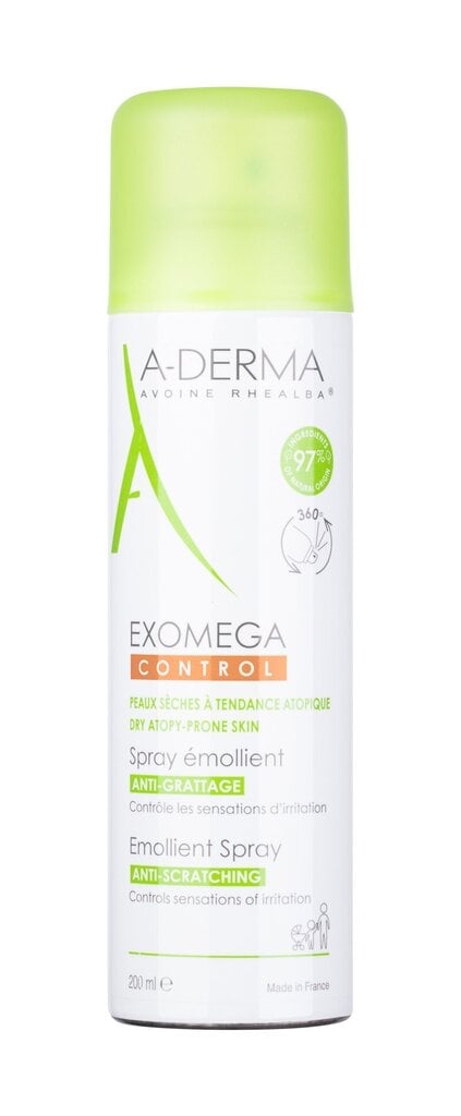 Purškiamas raminamasis veido ir kūno losjonas A-Derma Exomega Control 200 ml kaina ir informacija | Kosmetika vaikams ir mamoms | pigu.lt