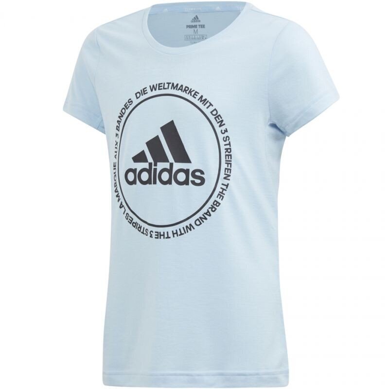 Marškinėliai vaikams Adidas TR Prime Tee JR ED6331, mėlyni цена и информация | Marškinėliai berniukams | pigu.lt