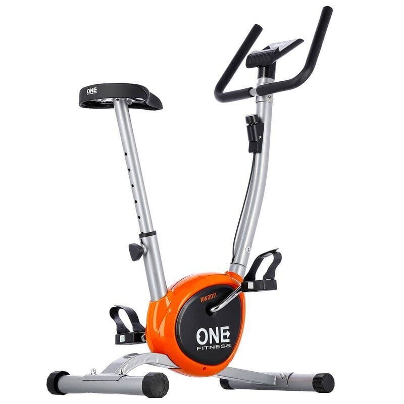 Dviratis treniruoklis One Fitness RW3011, oranžinis/baltas kaina ir informacija | Dviračiai treniruokliai | pigu.lt