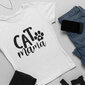 Moteriški marškinėliai Cat mama kaina ir informacija | Originalūs marškinėliai | pigu.lt